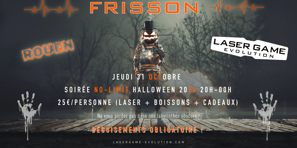 Soirée No Limit Halloween Laser Game Evolution